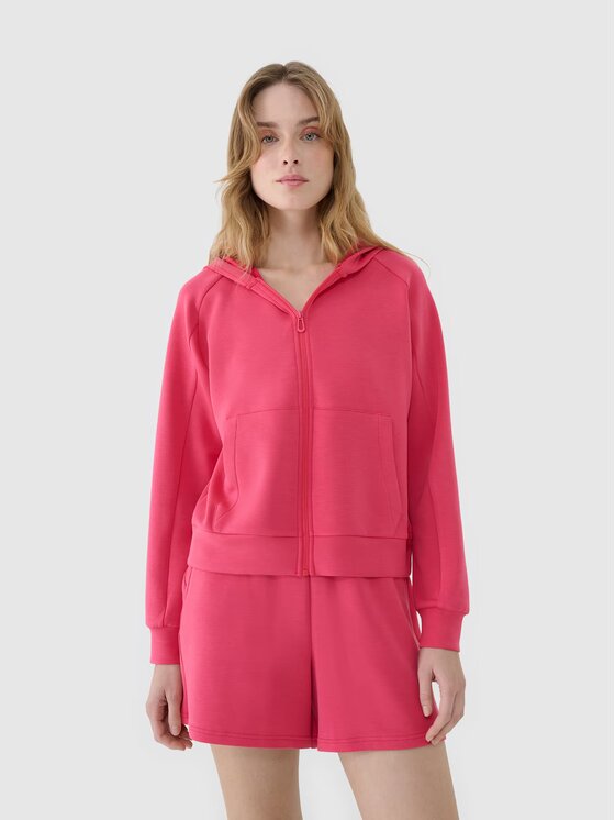 4F 4F Felpa 4FWSS25TSWSF1577-54S Rosa Regular Fit