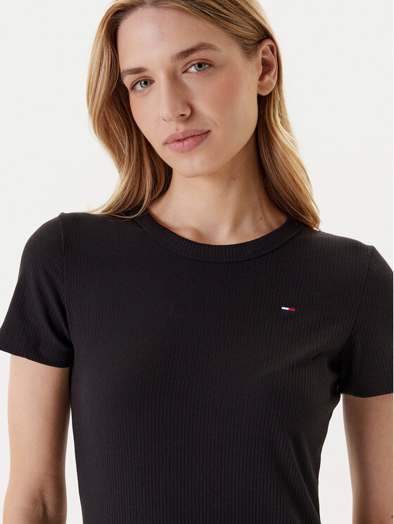 Tommy Jeans Tommy Jeans Igapäevane kleit DW0DW19721 Must Slim Fit