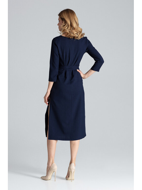 FIGL FIGL Šaty M631 Tmavomodrá Regular Fit