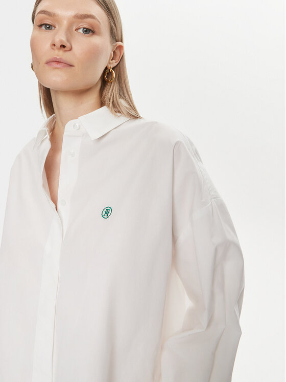 Tommy Hilfiger Tommy Hilfiger Camicia WW0WW41832 Bianco Relaxed Fit