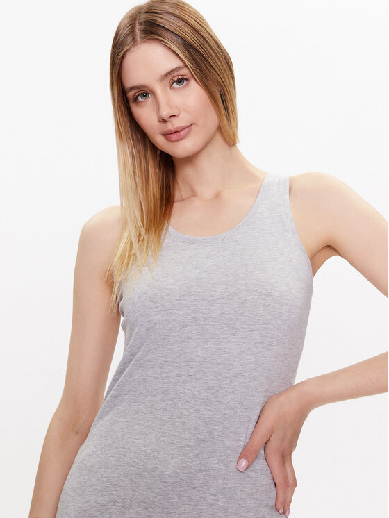 4F 4F Top 4FSS23TTSHF581 Szary Regular Fit