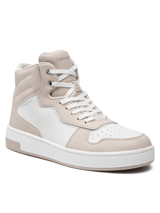 Calvin Klein Jeans Sneakersy Basketball Cupsole Mid YW0YW00505 Beżowy