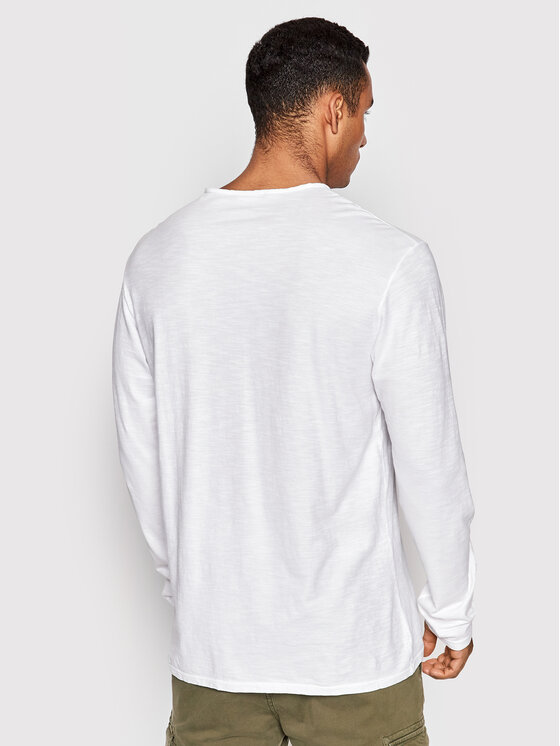 United Colors Of Benetton United Colors Of Benetton Majica z dolgimi rokavi 3JE1J19A9 Bela Relaxed Fit