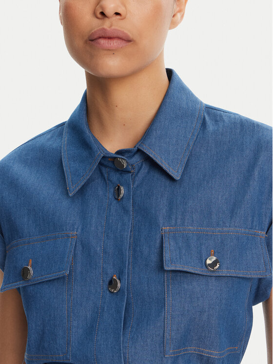 Liu Jo Liu Jo Džínsové šaty WA5509 D4695 Modrá Regular Fit