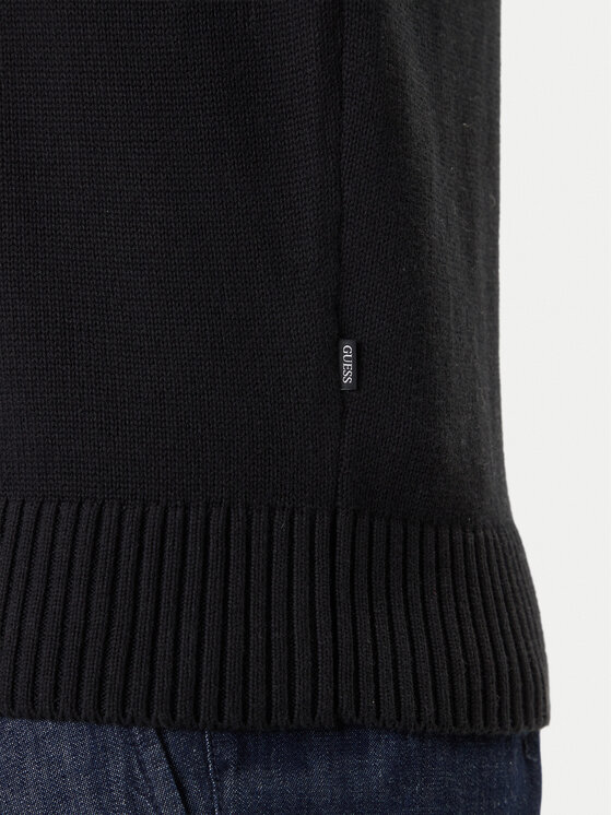 Guess Jeans Guess Jeans Pulover M4BR32 Z3HM1 Negru Regular Fit