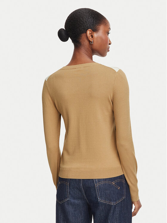 Marella Marella Sweter Carabo 2625366131 Brązowy jasny Regular Fit