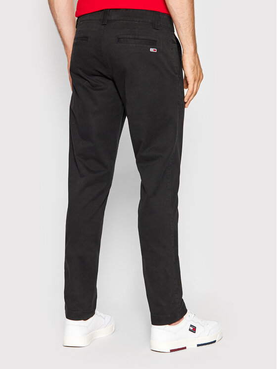 Tommy Jeans Tommy Jeans Παντελόνι chino Scanton DM0DM09595 Μαύρο Slim Fit