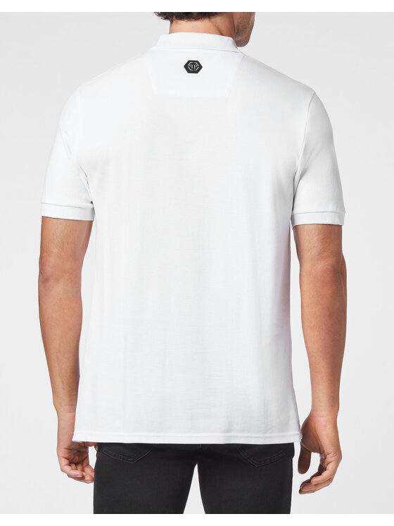 PHILIPP PLEIN PHILIPP PLEIN Polokošeľa 1709 Biela Slim Fit