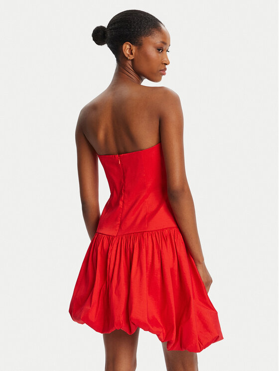 Bardot Bardot Sukienka koktajlowa Alyna Straples Mini 59981DB Czerwony Slim Fit