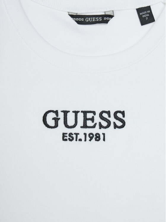Guess Guess Top J4YI16 KBZP4 Bijela Regular Fit