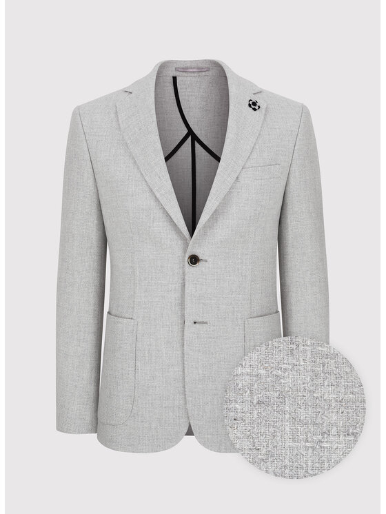 Pako Lorente Pako Lorente Marynarka P23WP-3X-010 Szary Slim Fit