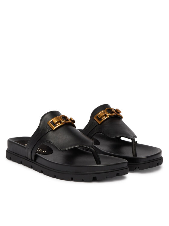 Guess Guess Σαγιονάρες FLJFRR LEA03 Μαύρο