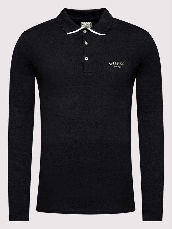 Guess Guess Polo M2YP36 J1311 Czarny Extra Slim Fit