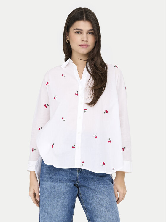 ONLY ONLY Koszula 15283743 Biały Box Fit