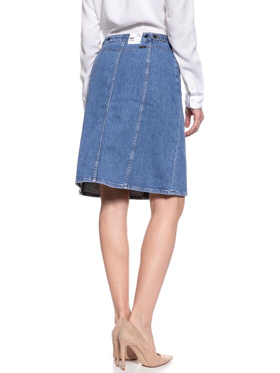 Lee Lee Minigonna 70S SKIRT Blu Regular Fit