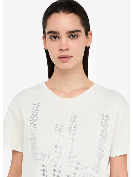 Liu Jo Liu Jo T-shirt TF5184JS923M9811 Bianco Regular Fit