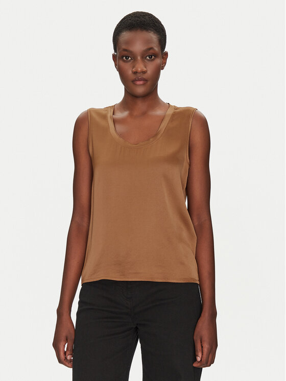 ViCOLO ViCOLO Bluse TD0006 Braun Relaxed Fit