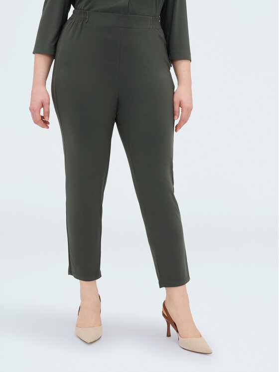 Fiorella Rubino Fiorella Rubino Pantaloni di tessuto P824L002350N035 Verde Regular Fit