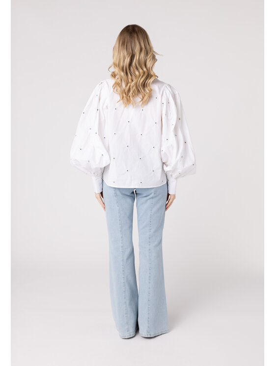 LAURELLA LAURELLA Blúzka Laurella 2VA003140 Biela Regular Fit