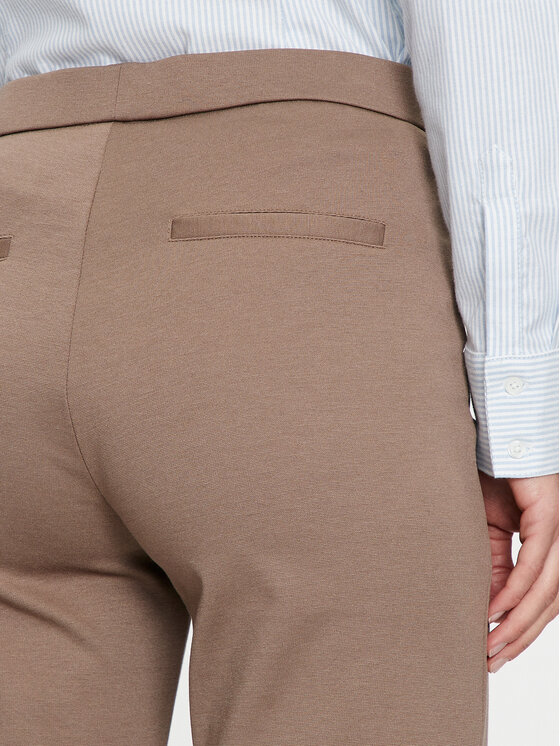 Fransa Fransa Hlače iz tkanine 20613528 Rjava Regular Fit