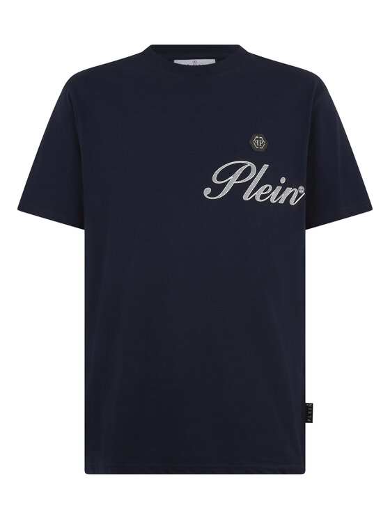 PHILIPP PLEIN PHILIPP PLEIN T-Shirt 29875 Granatowy Regular Fit