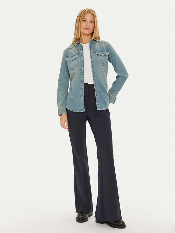 Tommy Hilfiger Tommy Hilfiger Джинсова сорочка WW0WW42875 Голубий Slim Fit