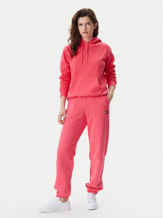 Tommy Jeans Tommy Jeans Спортивні штани Badge DW0DW20679 Рожевий Regular Fit