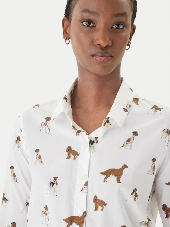 Barbour Barbour Koszula Safari LSH1357MI91 Biały Relaxed Fit