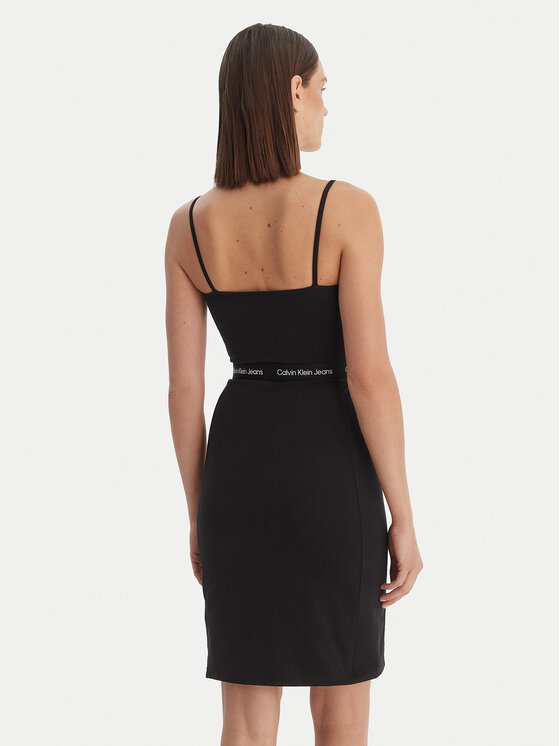 Calvin Klein Calvin Klein Kleid für den Alltag LV047F289G Schwarz Slim Fit