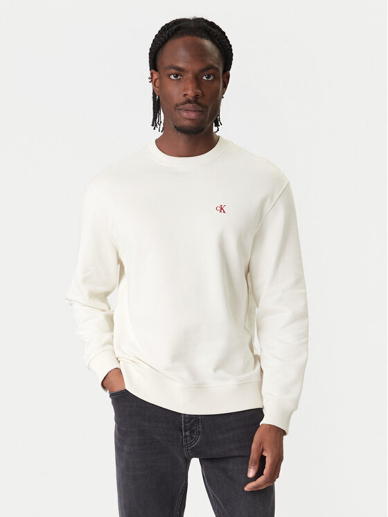 Calvin Klein Jeans Calvin Klein Jeans Pulóver LV04RC296G Ekru Regular Fit