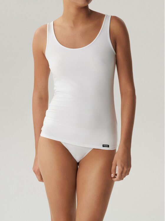 Atlantic Atlantic Top basic Biały Regular Fit