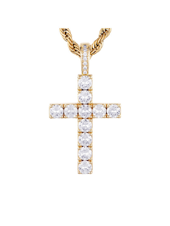 ICED STUFF ICED STUFF Ciondolo Diamond Cross Oro
