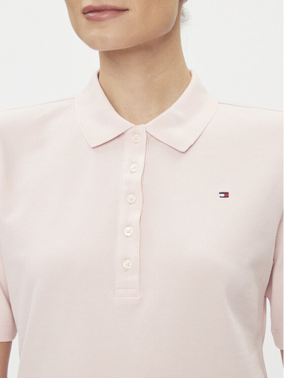 Tommy Hilfiger Tommy Hilfiger Polo majica 1985 WW0WW37820 Roza Regular Fit