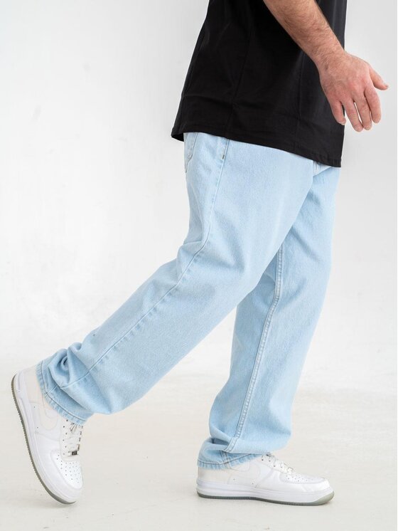 Jigga Wear Jigga Wear Jeansy Spodnie Jeansowe Baggy Męskie Jasne Niebieskie Jigga Wear Crown M Błękitny Baggy Fit