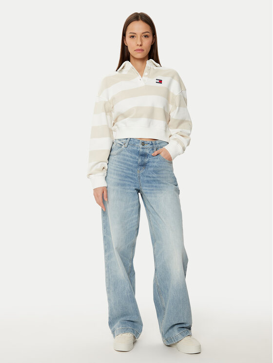 Tommy Jeans Tommy Jeans Μπλούζα DW0DW19409 Μπεζ Relaxed Fit