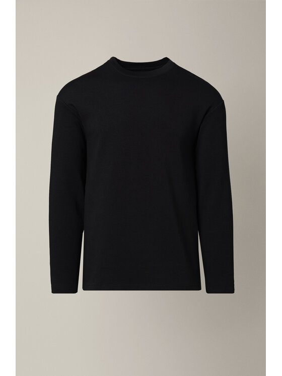 Lancerto Lancerto Longsleeve Loreto Czarna TS073126000009 Czarny Regular Fit