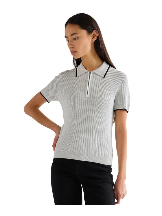 Wrangler Wrangler Polo 112378105 Szary Regular Fit