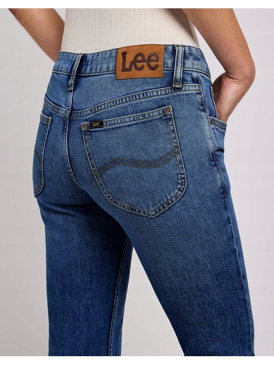 Lee Lee Jeansy Marion Straight Niebieski Straight Fit
