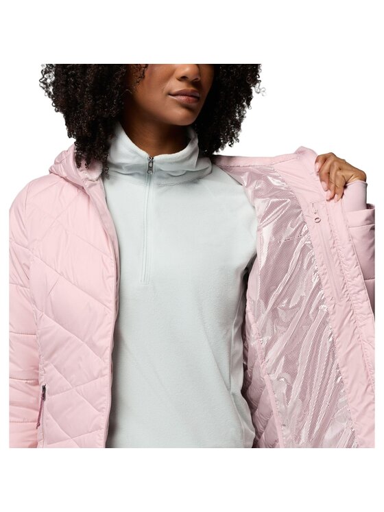 Columbia Columbia Kurtka zimowa Heavenly Hooded Jacket 1738151620 Różowy Regular Fit