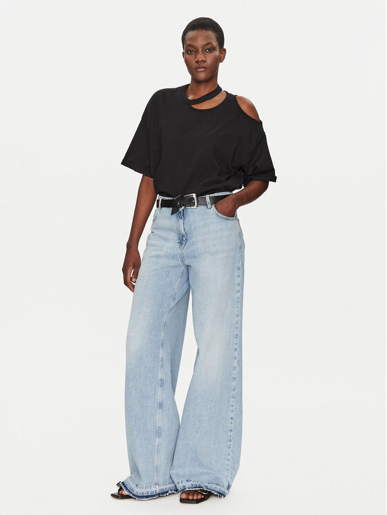 ViCOLO ViCOLO Bluza UD0096 Črna Relaxed Fit