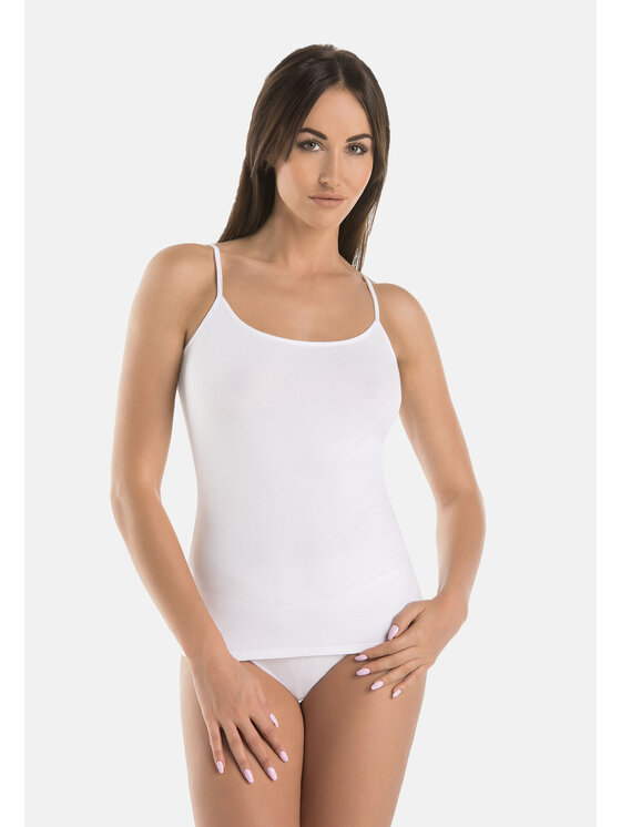 Teyli Teyli Top 204 Biały Standard Fit