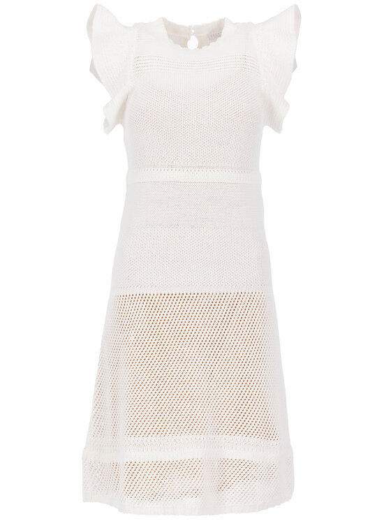 Escada Sport Escada Sport Úpletové šaty Dasra 5032669 Bílá Regular Fit