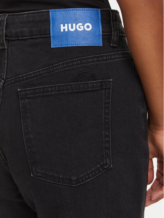 HUGO HUGO Džínsy Elyah 50520606 Čierna Straight Fit
