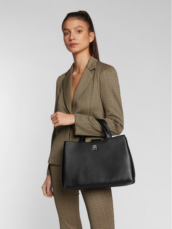 Tommy Hilfiger Tommy Hilfiger Τσάντα Tommy Life Satchel AW0AW13409 Μαύρο