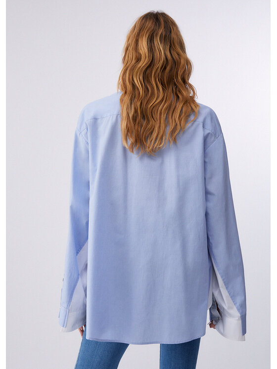 Liu Jo Liu Jo Camicia CA6331T520AP9653 Blu Loose Fit