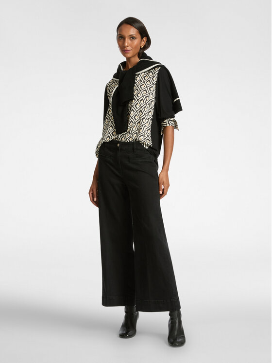 Elena Mirò Elena Mirò Camicia G281Z000432N033 Nero Regular Fit