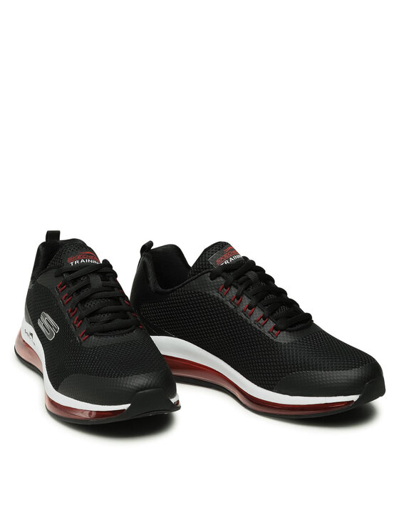 Skechers Sneakers Lomarc 232036 BKRD Schwarz Modivo