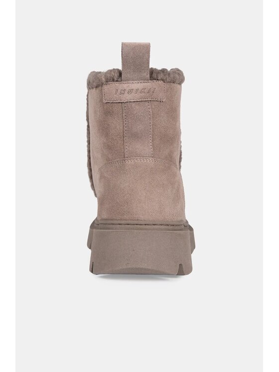 Inuikii Inuikii Botki Biker Suede Beżowy