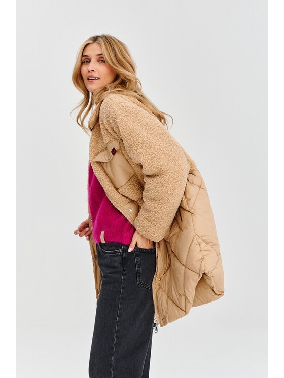 NAOKO NAOKO Zimní bunda Cozy Horizon Béžová Regular Fit