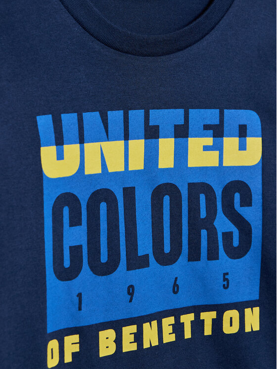 United Colors Of Benetton United Colors Of Benetton Blúz 3I1XC105U Sötétkék Regular Fit
